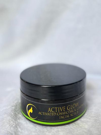 Charcoal and Lemongrass Facial Scrub